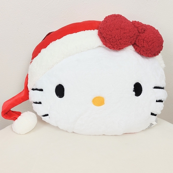 Sanrio Hello Kitty Decorative Pillow Large Head Pillow Christmas Gift Girl Kid - Picture 1 of 6